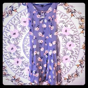 Torrid Gray Lace Up Trapeze Dress